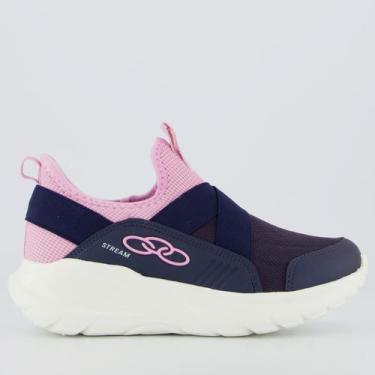 Imagem de Tênis Olympikus Stream Juvenil Marinho e Rosa, 34