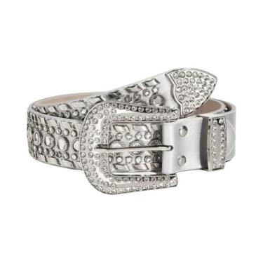 Imagem de Cinto Feminino Boho Y2K Com Rebites Cruzados, Design Versátil Para Ves