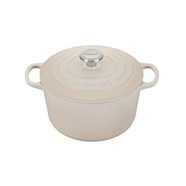 Imagem de Panela Redonda Funda Signature 26 cm Branco Meringue Le Creuset