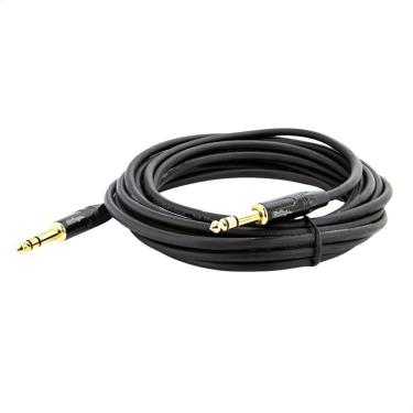 Imagem de Cabo P10 Para P10 Estereo Profissional - Preto 3 Metros