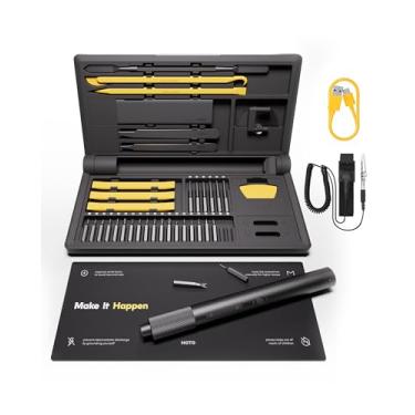 Imagem de Kit Ferramentas de Precisão com Parafusadeira Elétrica Hoto Pro Cinza 26 Bits QWLSD012