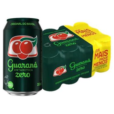 Imagem de Refrigerante Lata Guaraná Antarctica Zero 12 Unidades 350ml, 1 Pack co
