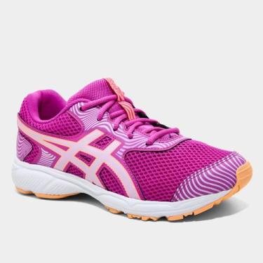 Imagem de Tênis Infantil Asics Buzz 4 Gs, Rosa, Laranja, 31