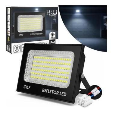 Imagem de Refletor Led 1000w P Dágua Branco Frio Slim Cor Da Carcaça P - Congrat