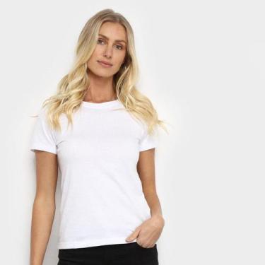 Imagem de Camiseta Hering Básica Feminina, Branco, GG