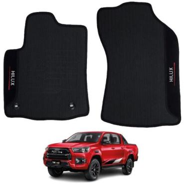 Imagem de Jogo Tapete Borracha Para Hilux CD SR 2023 2024 2025 2026 - Ecotap