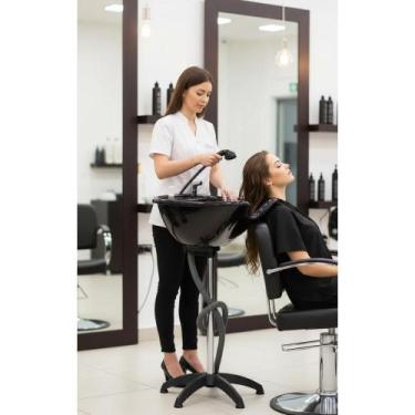 Imagem de Lavatório Cabelo Portátil Ajustável c/ Cuba e Ducha - Congratulations 