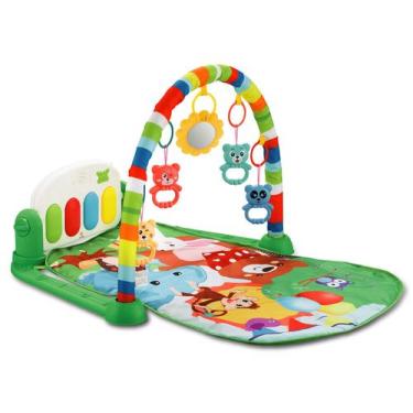 Imagem de Tapete de Ginasio Infantil Interativo Verde com Som + Mobile - Color B