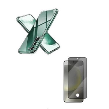 Imagem de Película 3D de Vidro Privativa + Capa AntiChoque TPU Para Galaxy S24 P