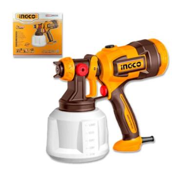 Imagem de Pistola De Pintura Ingco 530W Pulverizadora Sem Respingos 3 Padrões Ja