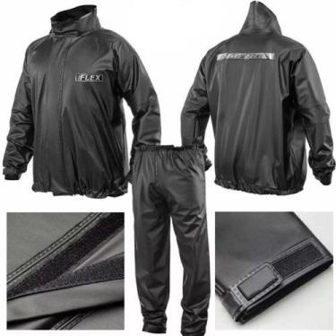 Imagem de Capa De Chuva Delta Pvc Preto Flex Básica