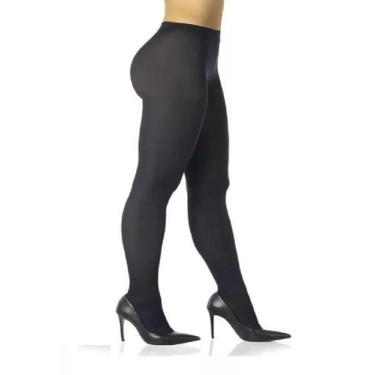 Imagem de Meia Calça Fio 40 Adulto Opaca Loba Lupo, Preto, GG