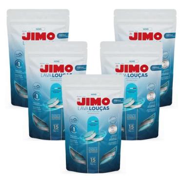 Imagem de Kit 5 Jimo Lava Louça Hidrossolúvel Máquina Lavar Louça