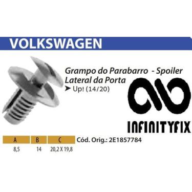 Imagem de Grampo do Parabarro - Spoiler Lateral da Porta Up! (14/20) - EQUIVALEN