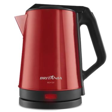 Imagem de Chaleira Elétrica Britânia Chaleira Elétrica em Inox Vermelha 1,9L Aço Inox Vermelho 220V