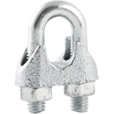 Imagem de Clips Para Cabo De Aço Vonder 3/8" - 9,53 Mm Galvanizado - 5 Unidades