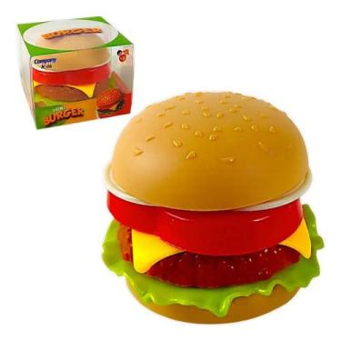 Imagem de Brinquedo Mini Burguer Infantil de Montar e Desmontar Hambúrguer Cozin