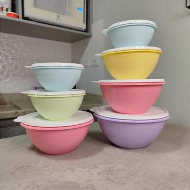 Imagem de Kit 7 Peças Tigela Maravilhosa Tupperware Colors