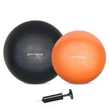 Imagem de Bola Suiça - Fit Ball - D1Fitness - Kit 55/65/cm Com Bomba