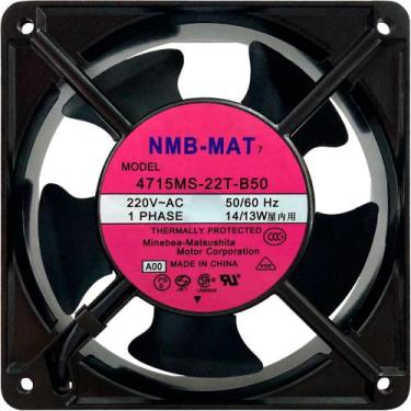 Imagem de Cooler 4715MS-22T-B50 220V 14/13W 2P 120X38 Garantia 2 Anos - NMB-MAT