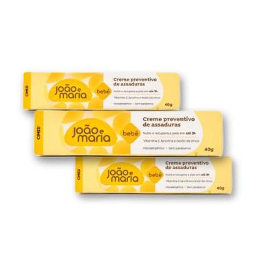 Imagem de Kit 3 Creme Preventivo de Assaduras João e Maria Bebê 40g - Cimed