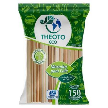 Imagem de Mexedor de bambu para café pacote com 150 unidades - Theoto