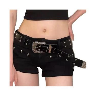 Imagem de Cinto Feminino Retrô com Rebites - Alta Qualidade para Jeans - Tendênc