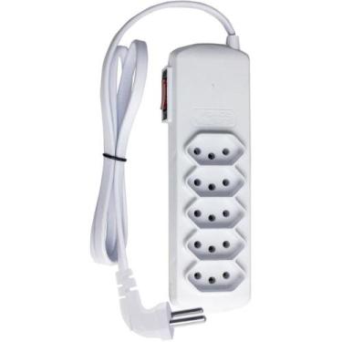 Imagem de Filtro de Linha 5 Tomadas SLIM PLUG 90 BIV. B - Force Line