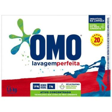 Imagem de Sabão em Pó Omo Lavagem Perfeita - 1,6kg