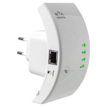 Imagem de Repetidor de Sinal WiFi Wireless N 300Mbps Bivolt 2.4GHz com Porta RJ4