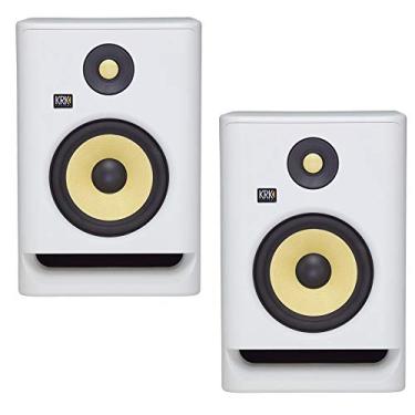 Imagem de KRK RP5 Rokit 5 G4 Professional Bi-Amp 5" Powered Studio Monitors, White Noise - PAIR
