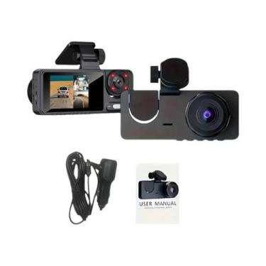 Imagem de Câmera DVR Para Carro 1080P HD WiFi Com 2/3 Câmeras, Visão Frontal E T