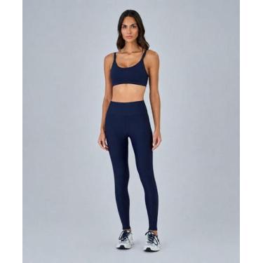 Imagem de Legging Elástico Personalizado Alto Giro Feminina Azul, Azul, P