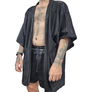 Imagem de Kimono Brilho Preto - Tamanhos PP a GG - Meijor, P
