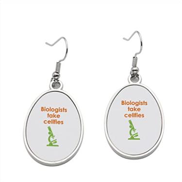 Imagem de Biologists Take Cellfies Brinco - Brincos com pingente para meninas - Presente de festa de aniversário dos namorados