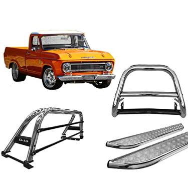 Imagem de Kit quebra mato+Estribo CH+Sant Antonio Duplo D10/D-10 CROMO