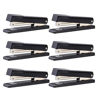 Imagem de Grampeador de mesa de metal clássico Bostitch, pacote com 6 (B515-BLk-6PK)