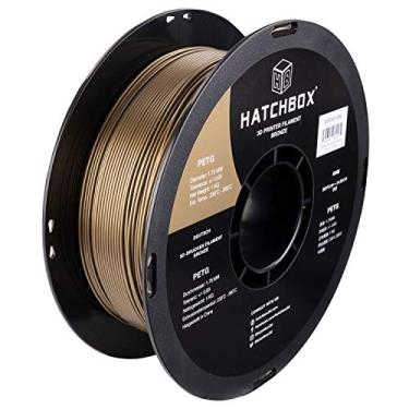 Imagem de HATCHBOX Filamento para impressora 3D PETG, precisão dimensional +/- 0,03 mm, carretel de 1 kg, 1,75 mm