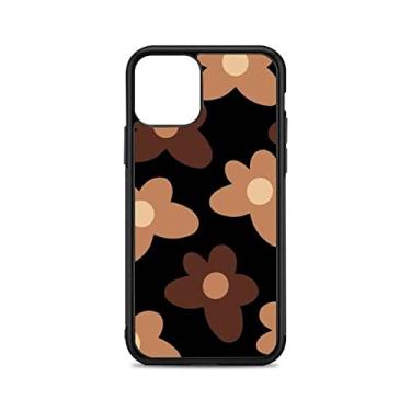 Imagem de Capa de telefone de flores para iphone 12 mini 11 pro xs max x xr 6 7 8 plus se20 silicone tpu de alta qualidade e capa de plástico rígido, a6, para iphone xs ou x