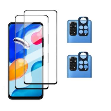 Imagem de Kit 2x Películas de Vidro 3D + 2x Películas de Câmera para Xiaomi Redmi Note 11 Pro 5G - (C7COMPANY)