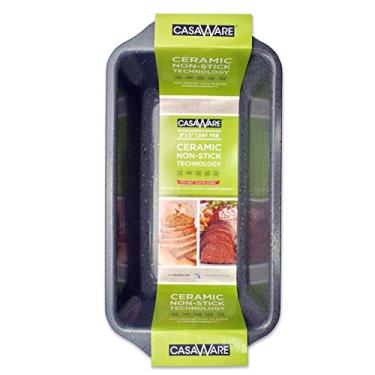 Imagem de casaWare Forma para pão 22,8 x 12,7 cm (9 x 5 polegadas) antiaderente (granito prateado) (COMIN16JU049919)