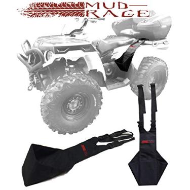 Imagem de Descansos de pé de passageiro traseiro ATV de ajuste universal 2 peças Mud-Rage Serve para qualquer ATV e passageiro. Feito para lama da América do Norte