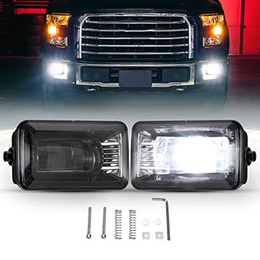 Imagem de BUNKER INDUST Faróis de neblina de LED para Ford F150 2015 2016 2017 2018 2019/SUPER DUTY 2017 2018, kit de lâmpada de neblina de para-choque OEM