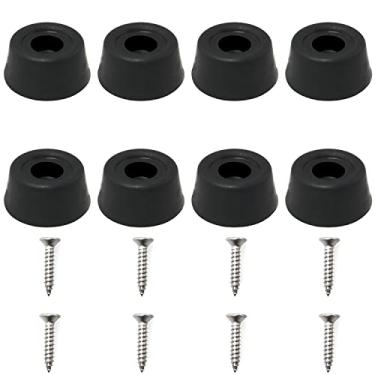 Imagem de JJHXSM 8 peças capa protetora de cauda de vara de bilhar 27 x 13 mm borracha durável taco de bilhar capa protetora traseira inferior