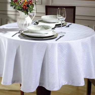 Imagem de Toalha De Mesa Dohler Redonda 4 Lugares Jacquard Requinte Ii Tj-5795 B