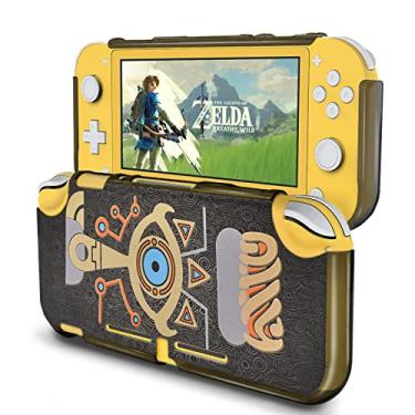Imagem de Dabozi Capa protetora para Switch Lite of Zelda Breath of The Wild, PC rígido com absorção de choque e design antiarranhões, em relevo com Sheikah Slate Eye compatível Switch Lite