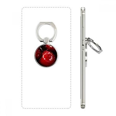 Imagem de Suporte de argola ajustável para celular com imagem de frutas vermelhas temperadas