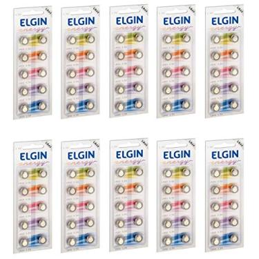 Imagem de Kit Bateria Lr44 Elgin 10 Blister C/10 Un cada Ref. 82194