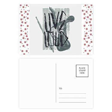 Imagem de Cartão postal com estampa de instrumentos musicais, Natal, Natal, Natal, celebração, cartão postal Blessing