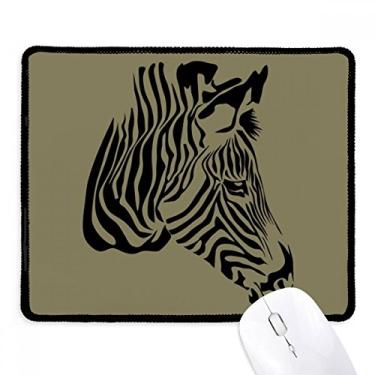 Imagem de Mousepad de borracha para jogos com borda costurada com Pinto Head Brown